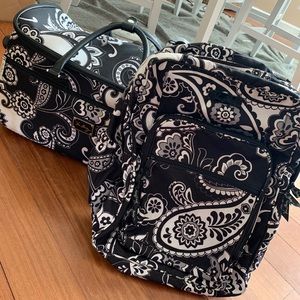 Vera Bradley Midnight Paisley Travel Set